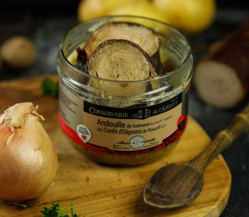 Andouille de Guémené au confit d'oignons