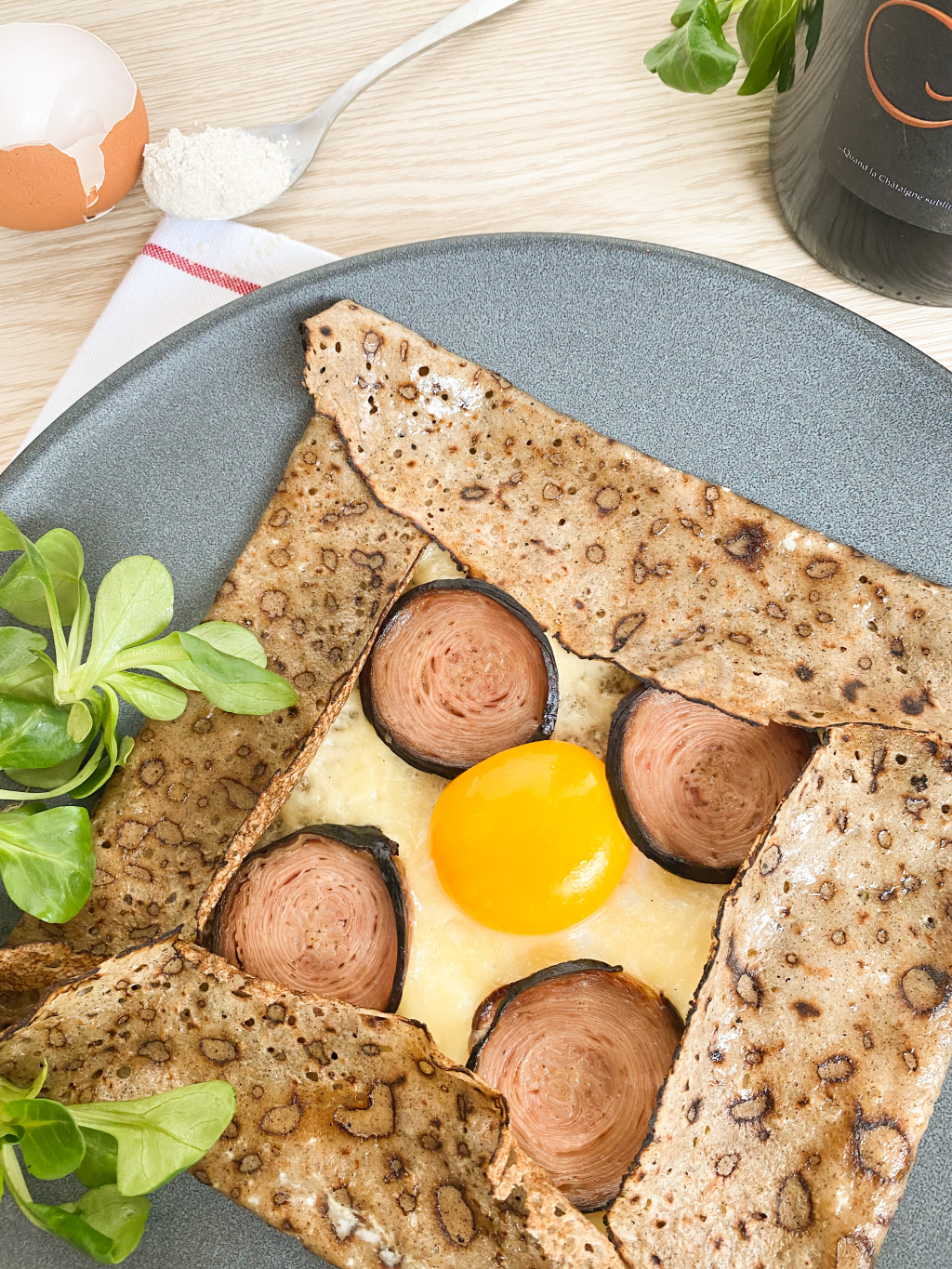 Galette de blé noir - Complète andouille